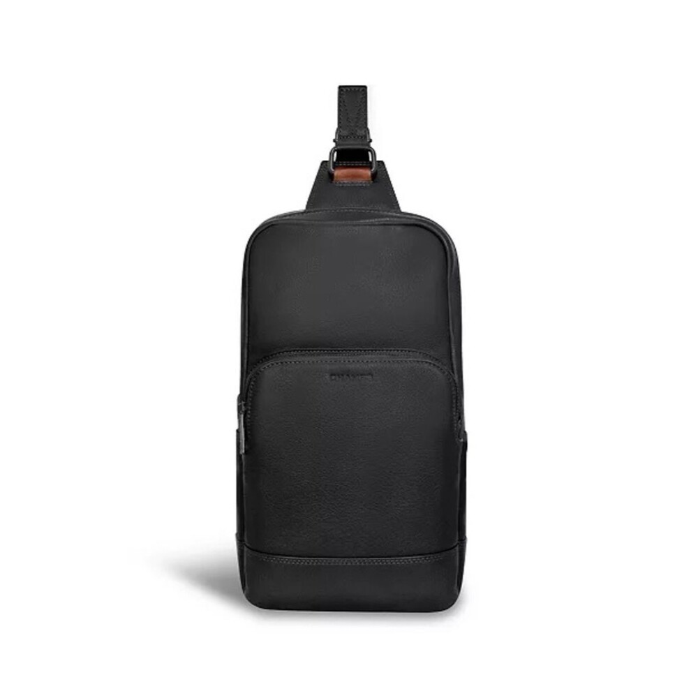 CHAMPS
Onyx Leather Sling Bag Men's Black Leather Sling Bag, crossbody bag